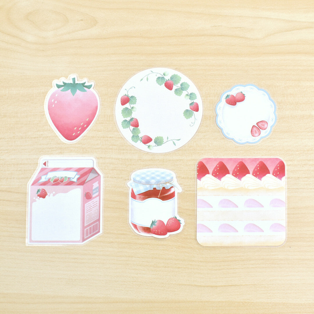 Papier Platz Flake Sticky Notes - Strawberry