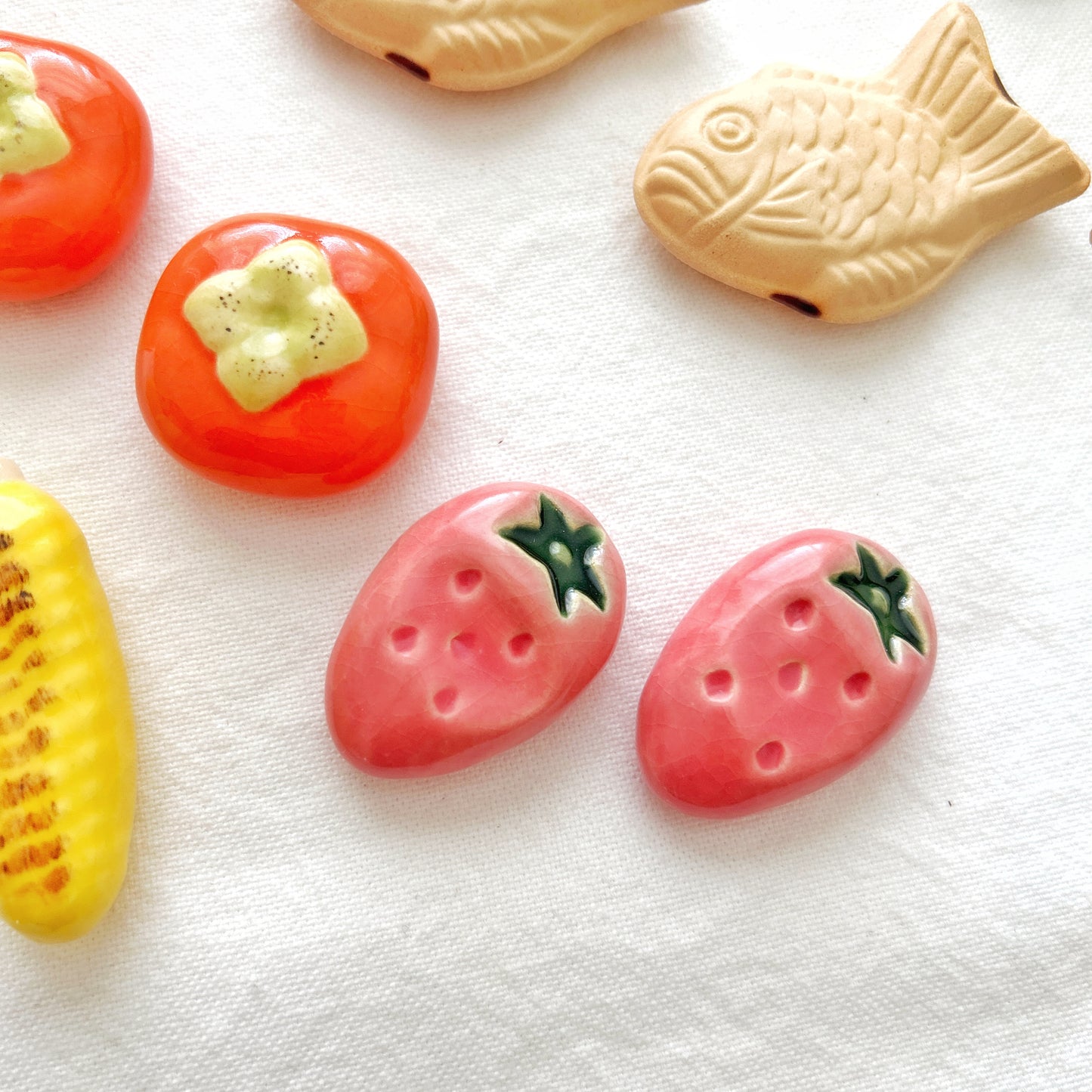 Pink Strawberry Chopstick Rest
