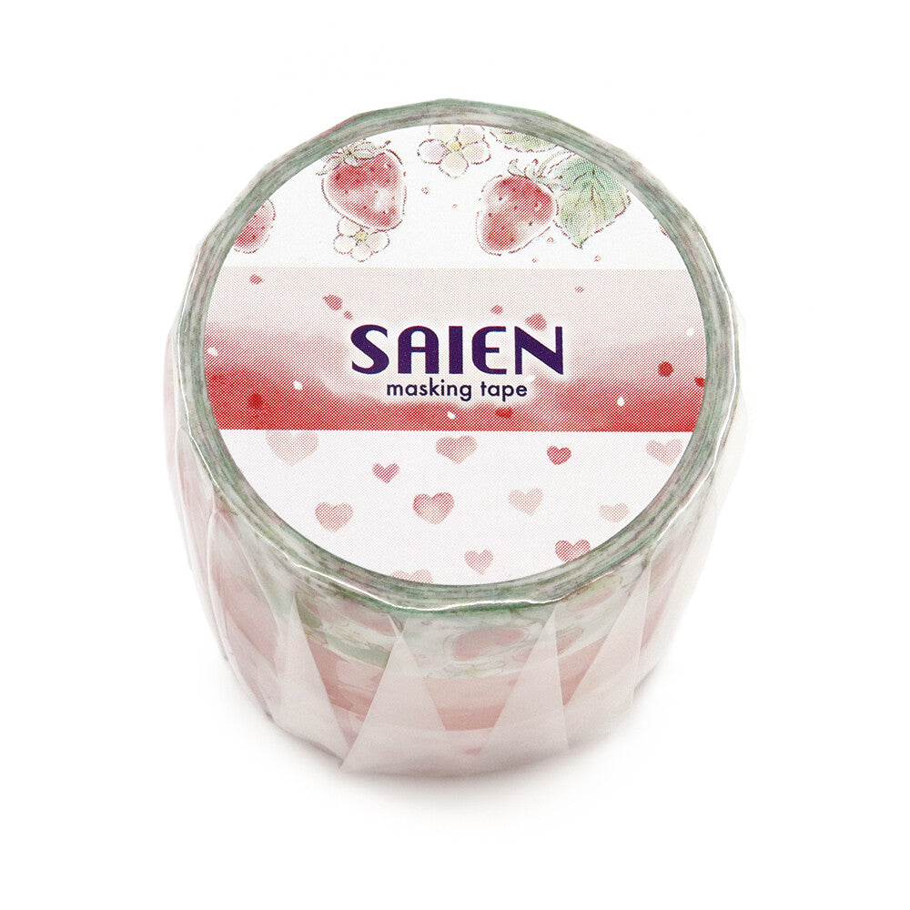 Saien Washi Tape - Strawberry Milk (3pc Set)