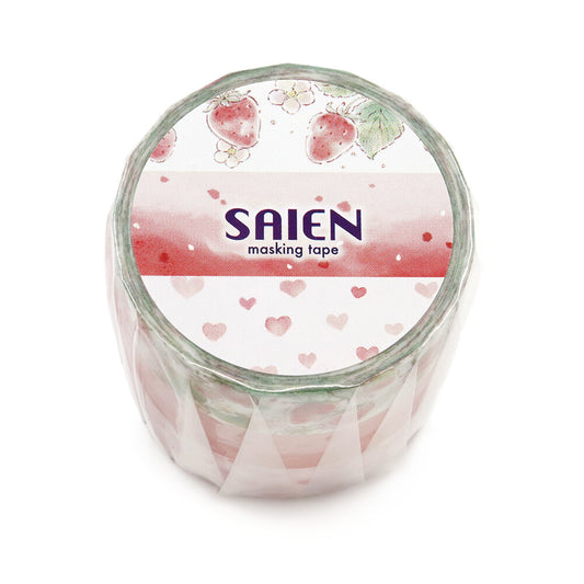 Saien Washi Tape - Strawberry Milk (3pc Set)