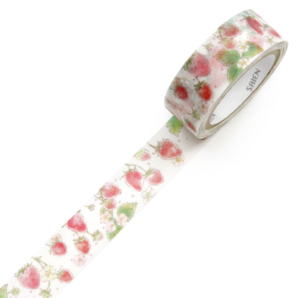 Saien Washi Tape - Strawberry Milk (3pc Set)