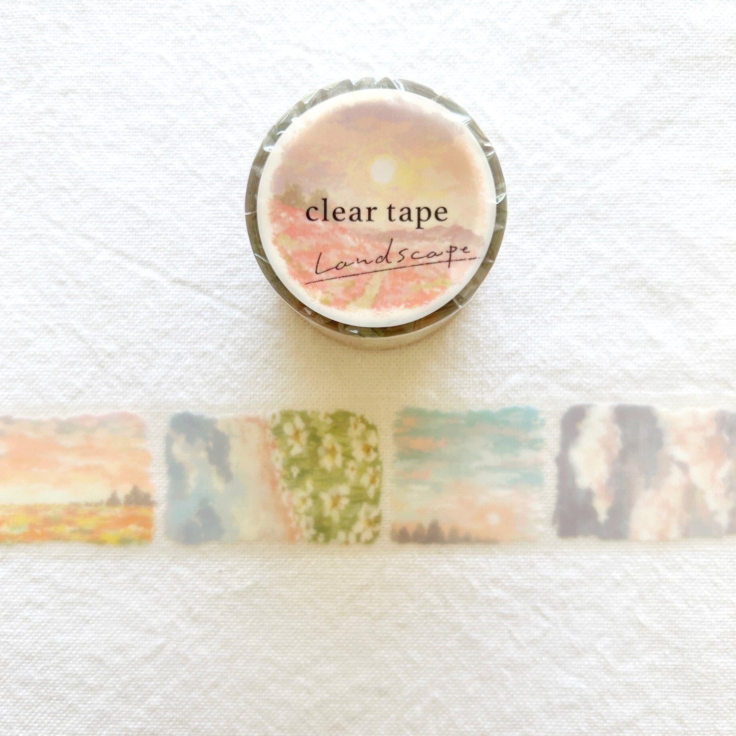 Mind Wave Landscape Clear Tape - Sunset