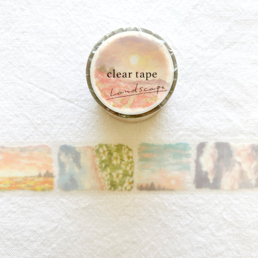 Mind Wave Landscape Clear Tape - Sunset