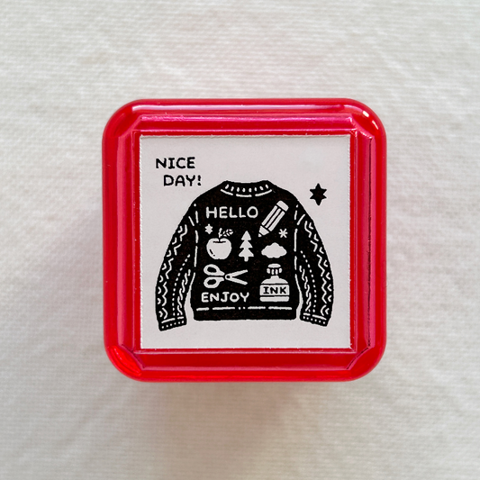 eric portable push button stamp.  Perfect for journaling, scrapbooking, and creative craft projects.