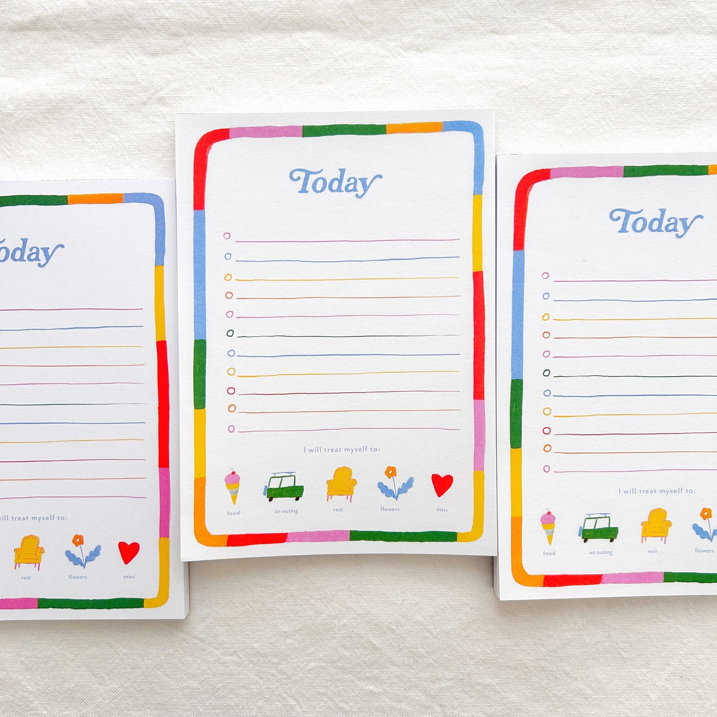 Today Rainbow To-Do Notepad