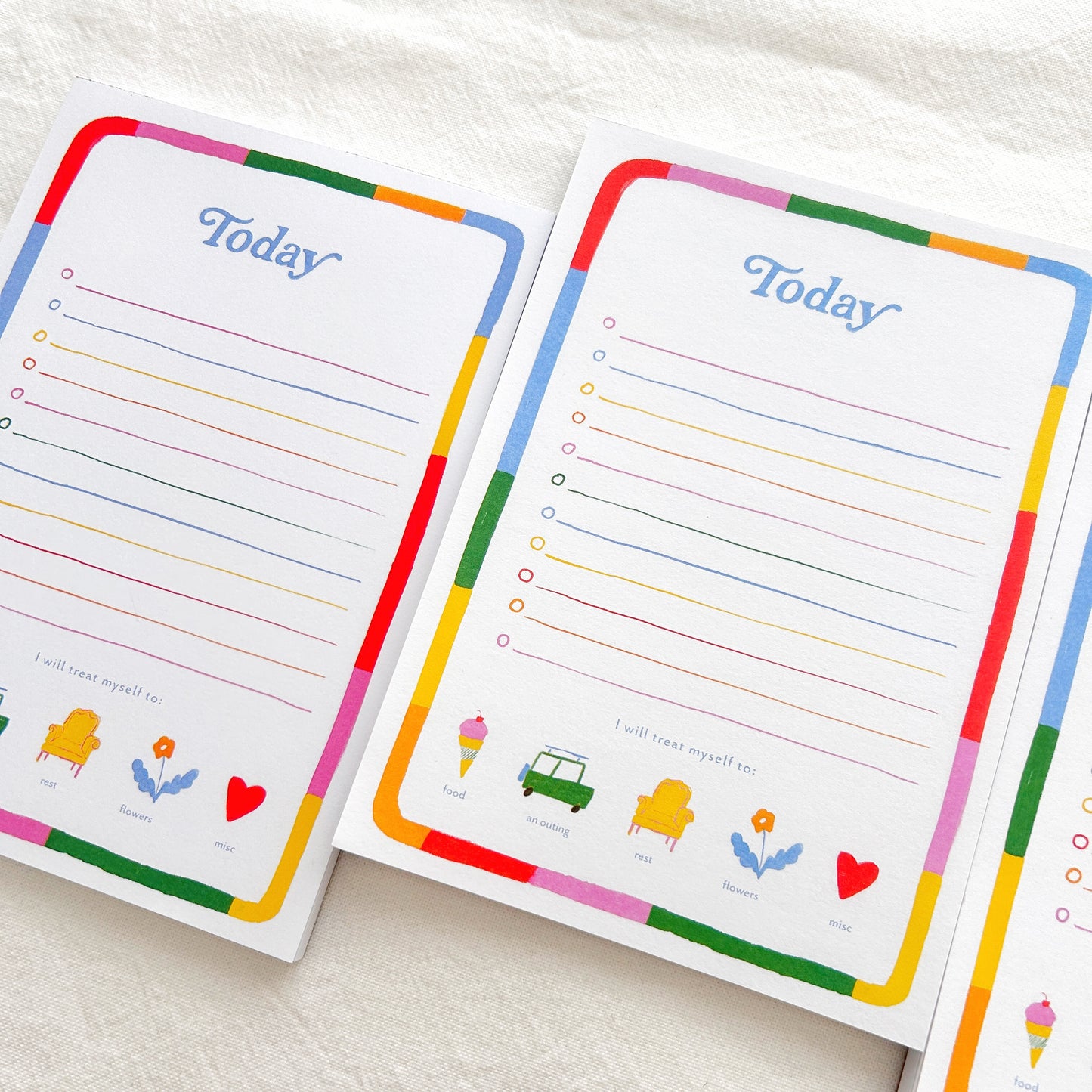 Today Rainbow To-Do Notepad