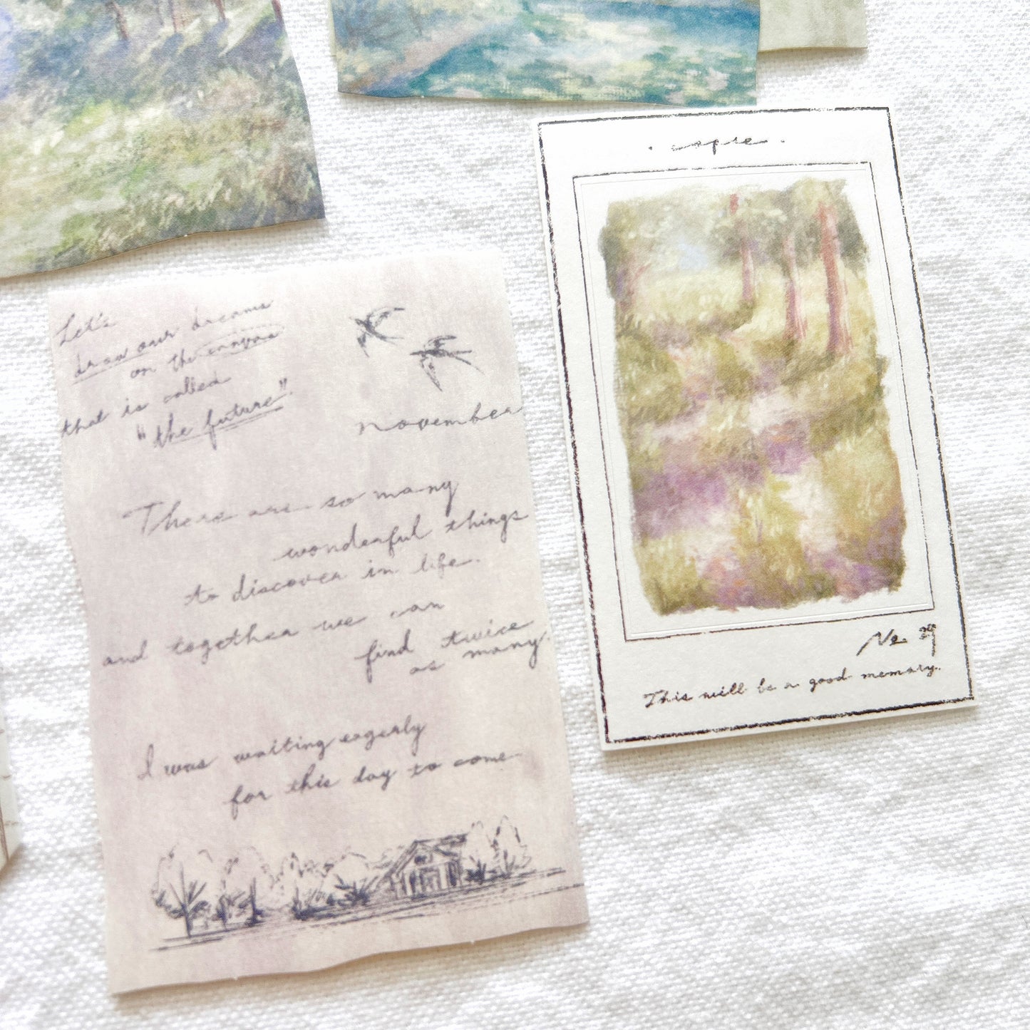 Mind Wave Landscape Flake Stickers - Sun Through Trees
