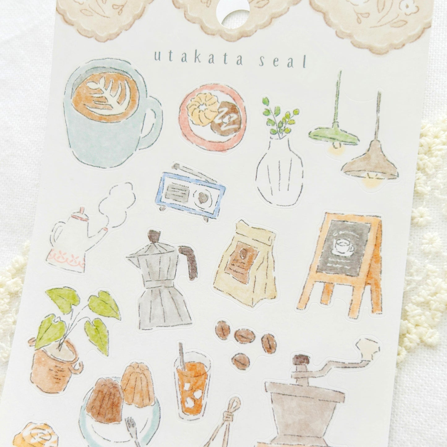 Mind Wave Utakata Stickers - Coffee