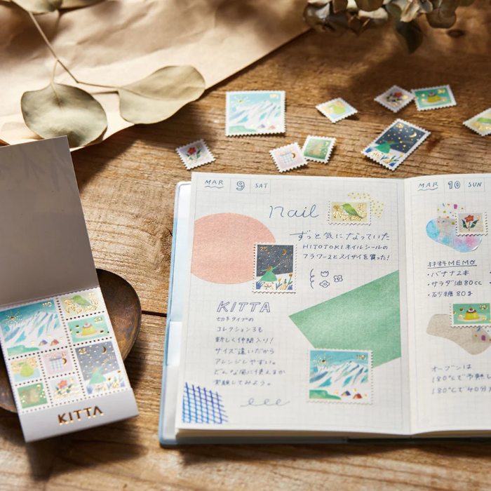 Perfect for journaling, scrapbooking, or decorating letters, these stickers come in a convenient matchbook-style case, keeping them neat and portable.