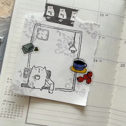 Catdoo Rubber Stamp - Coffee Moment
