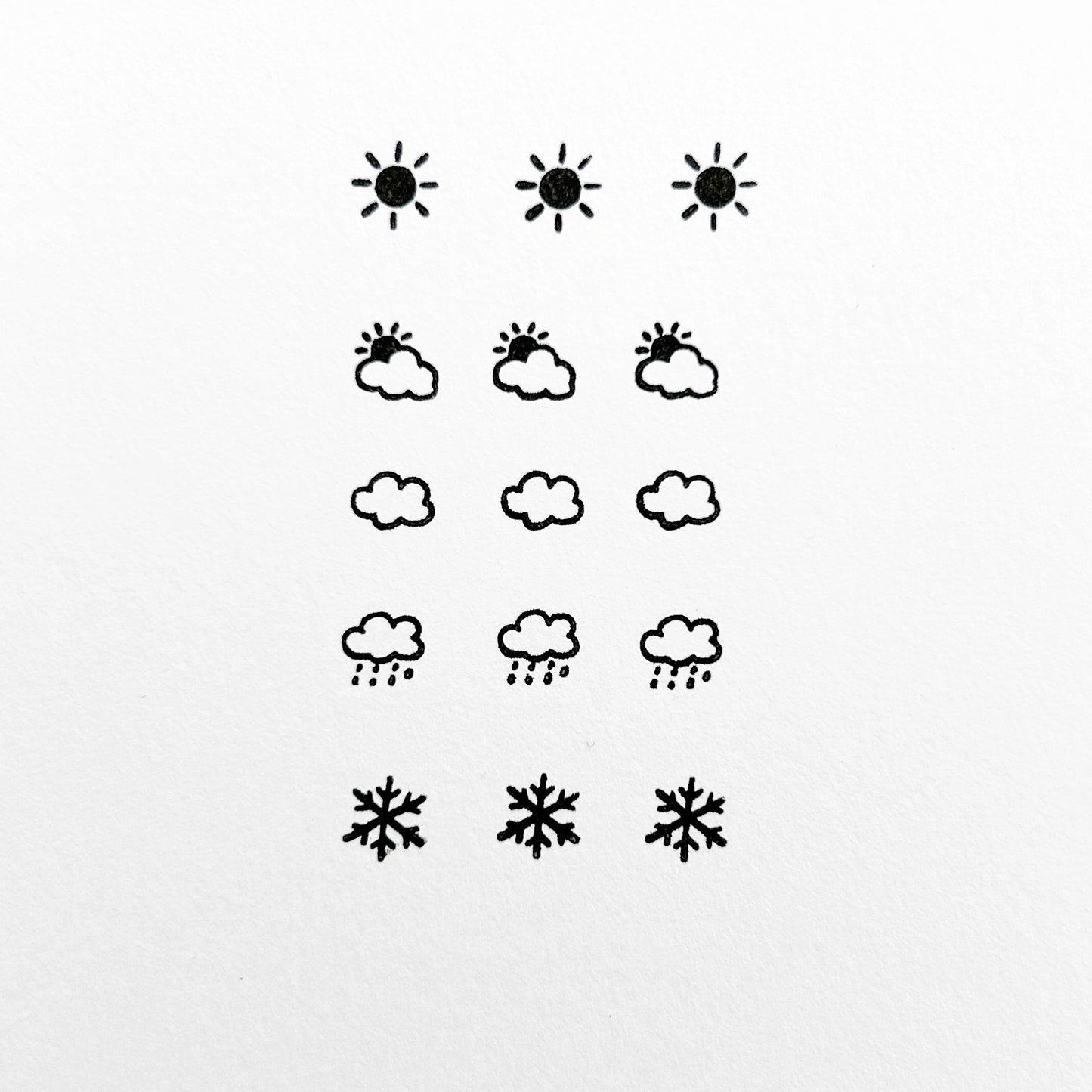 Stamp Marche Icon Rubber Stamps - Weather