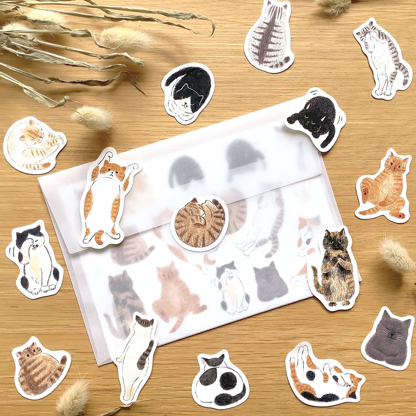 4Legs Flake Stickers - We love Cats
