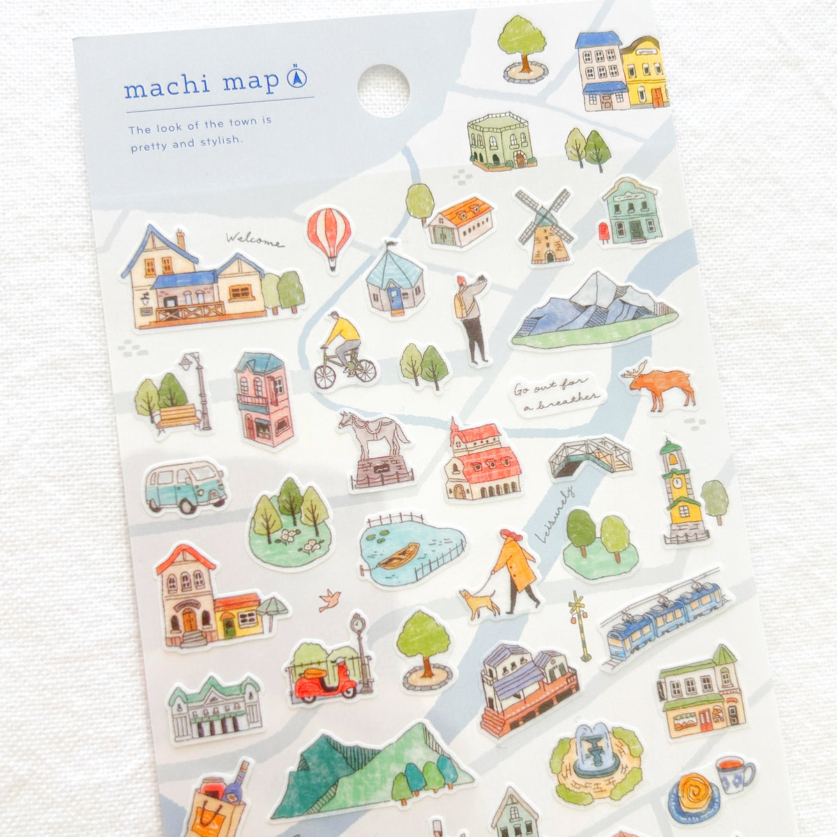 Ward Map Sticker Mind Wave Town Map Stickers - White City – International Notes From Japan