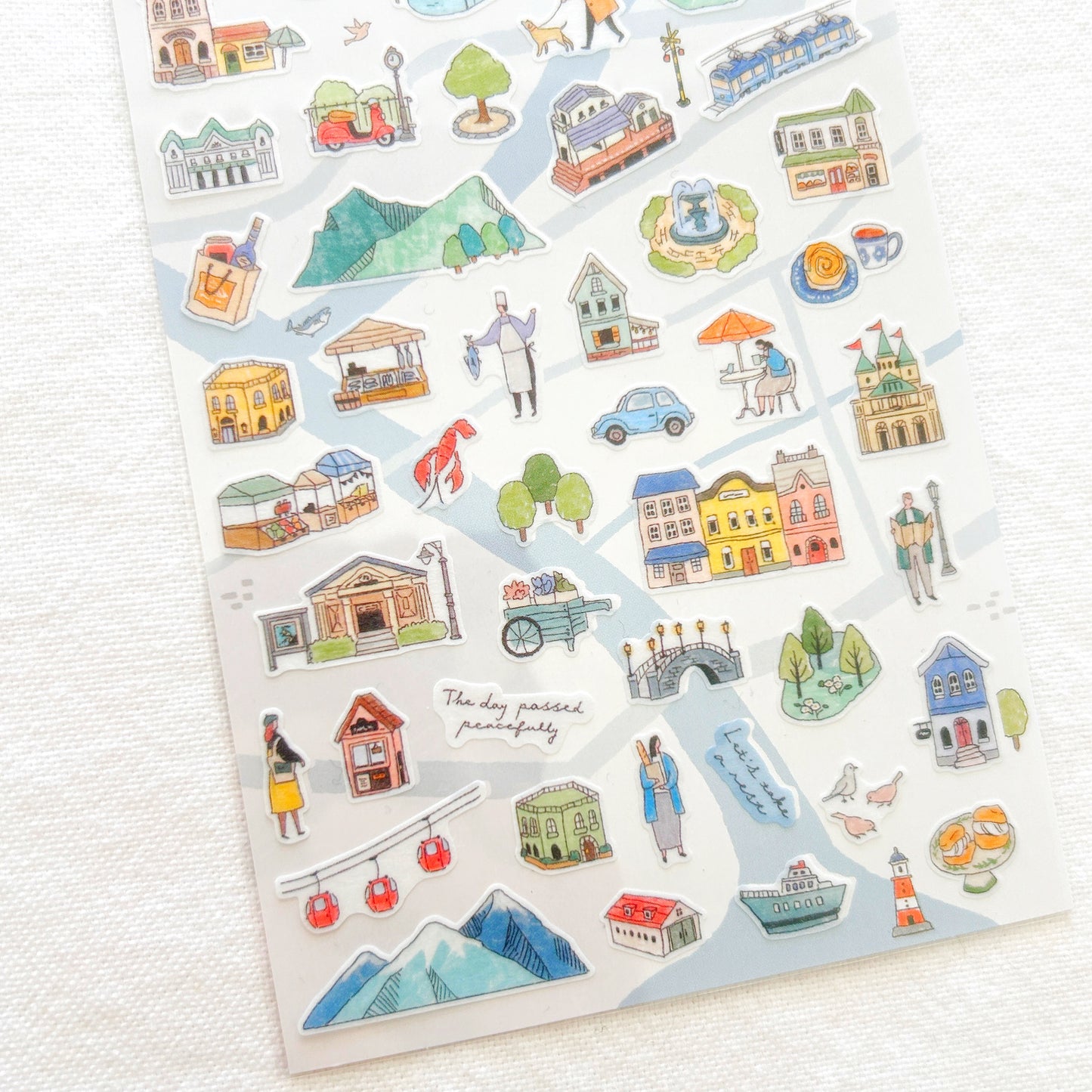 Mind Wave Town Map Stickers - White City