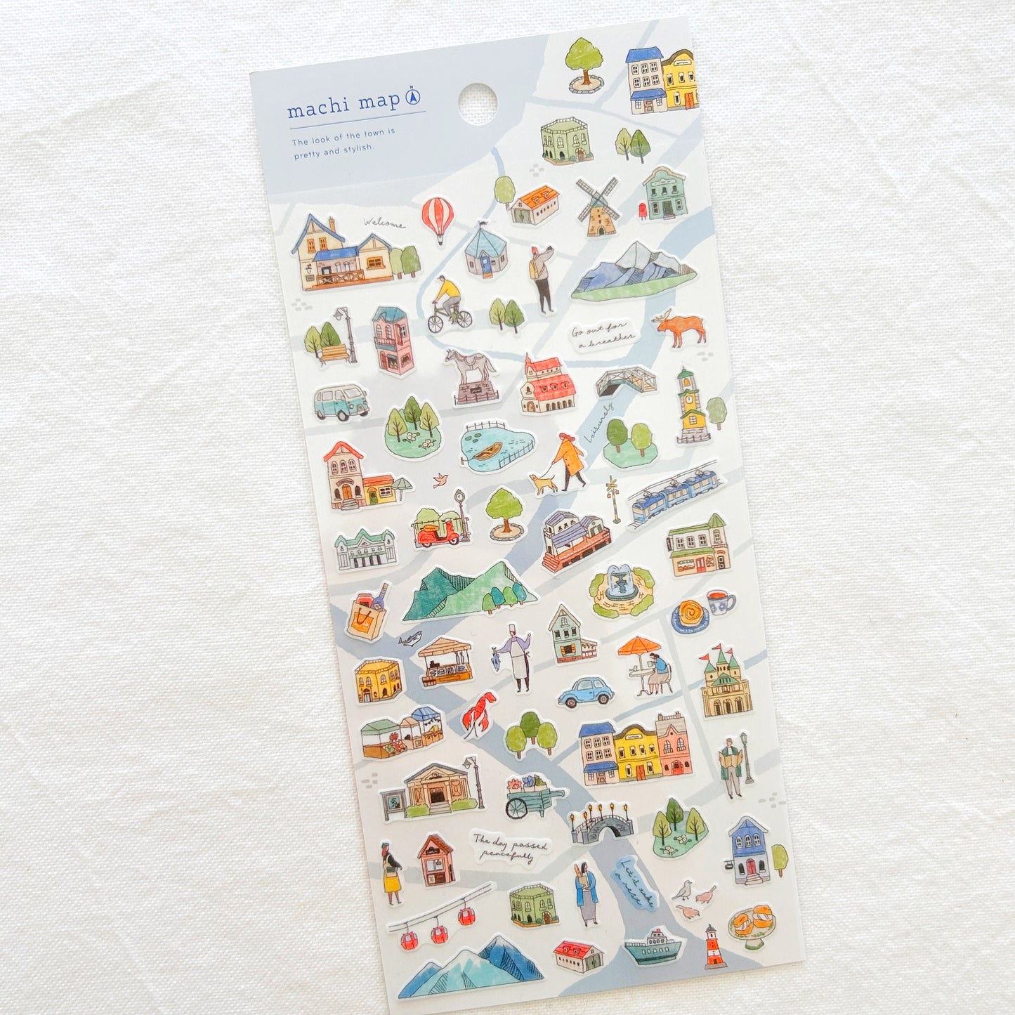 Mind Wave Town Map Stickers - White City