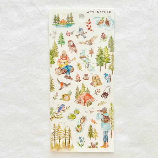 Mind Wave With Nature Stickers - Bird Watching