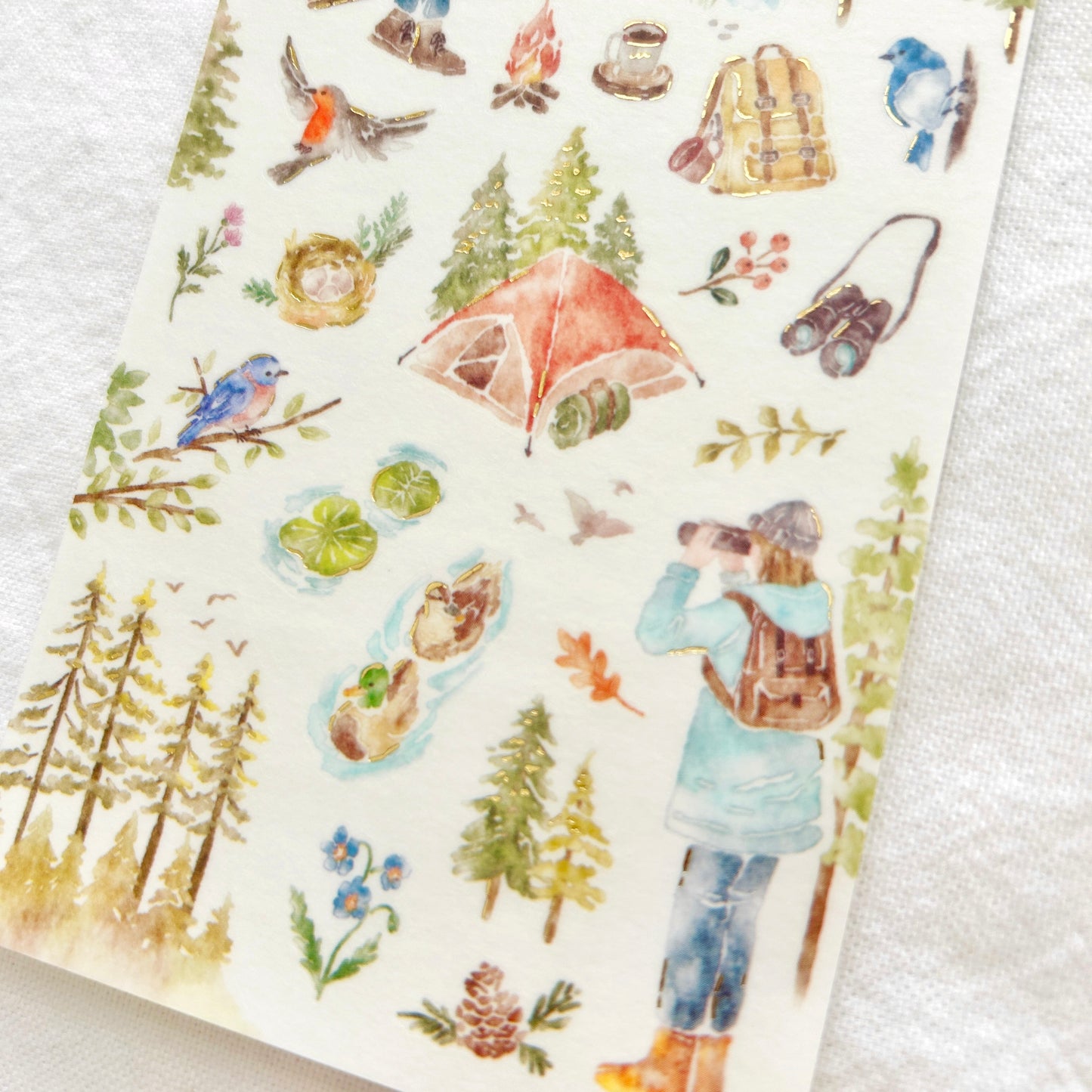 Mind Wave With Nature Stickers - Bird Watching
