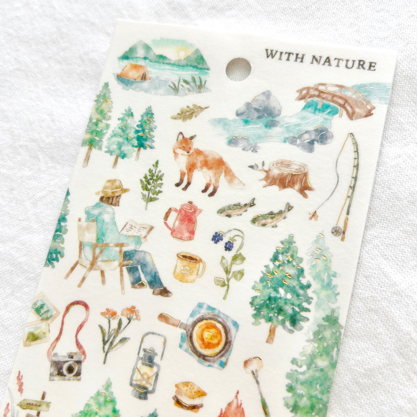 Mind Wave With Nature Stickers - Hiking