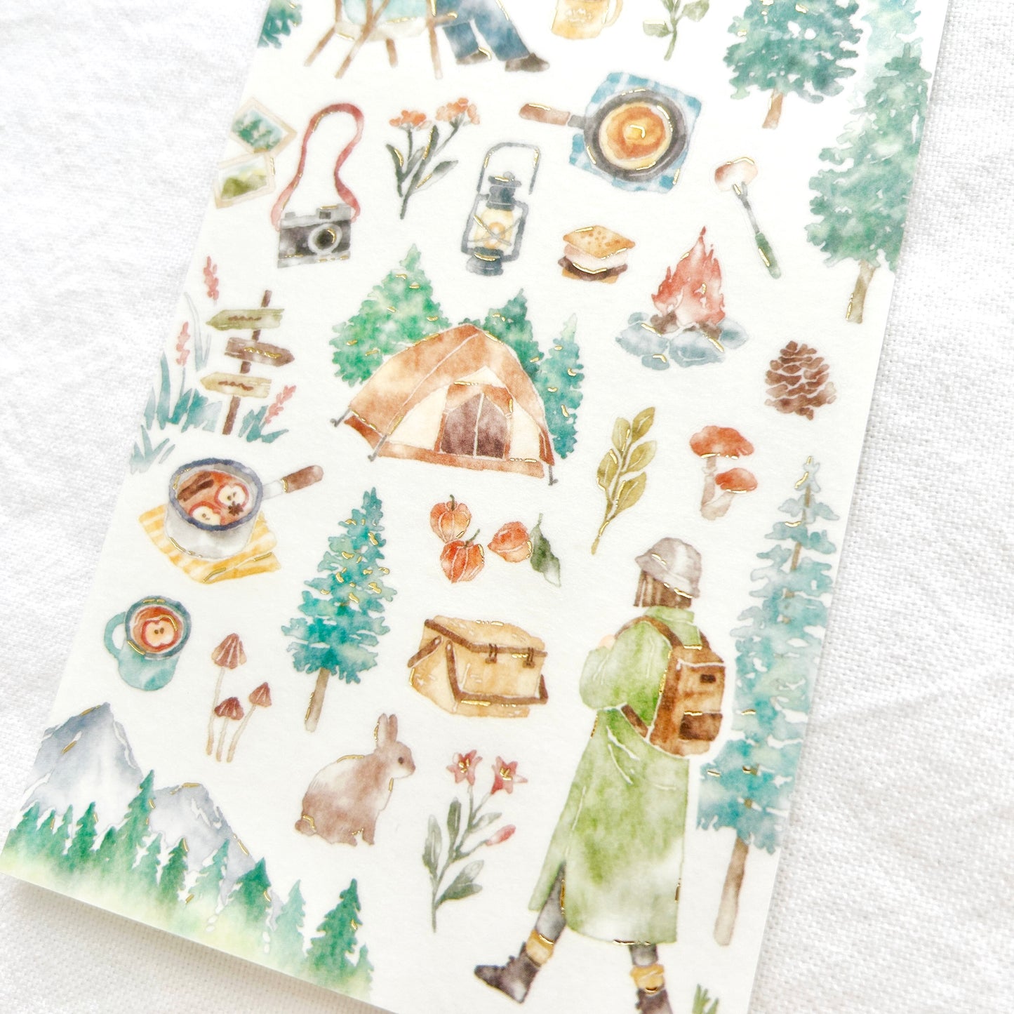 Mind Wave With Nature Stickers - Hiking