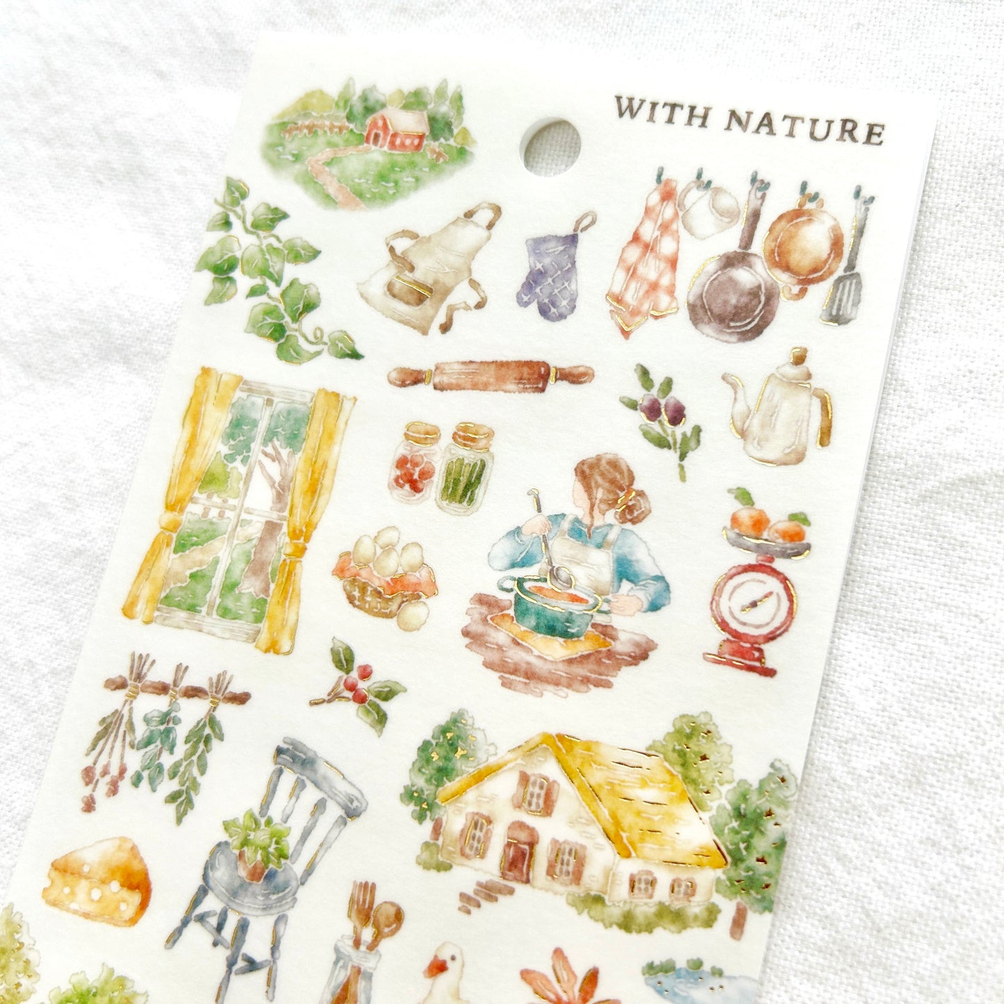 Mind Wave With Nature Stickers - Lunch Preparations