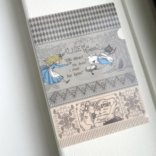 Shinzi Katoh A5 Clear Folder - Alice Wonderland