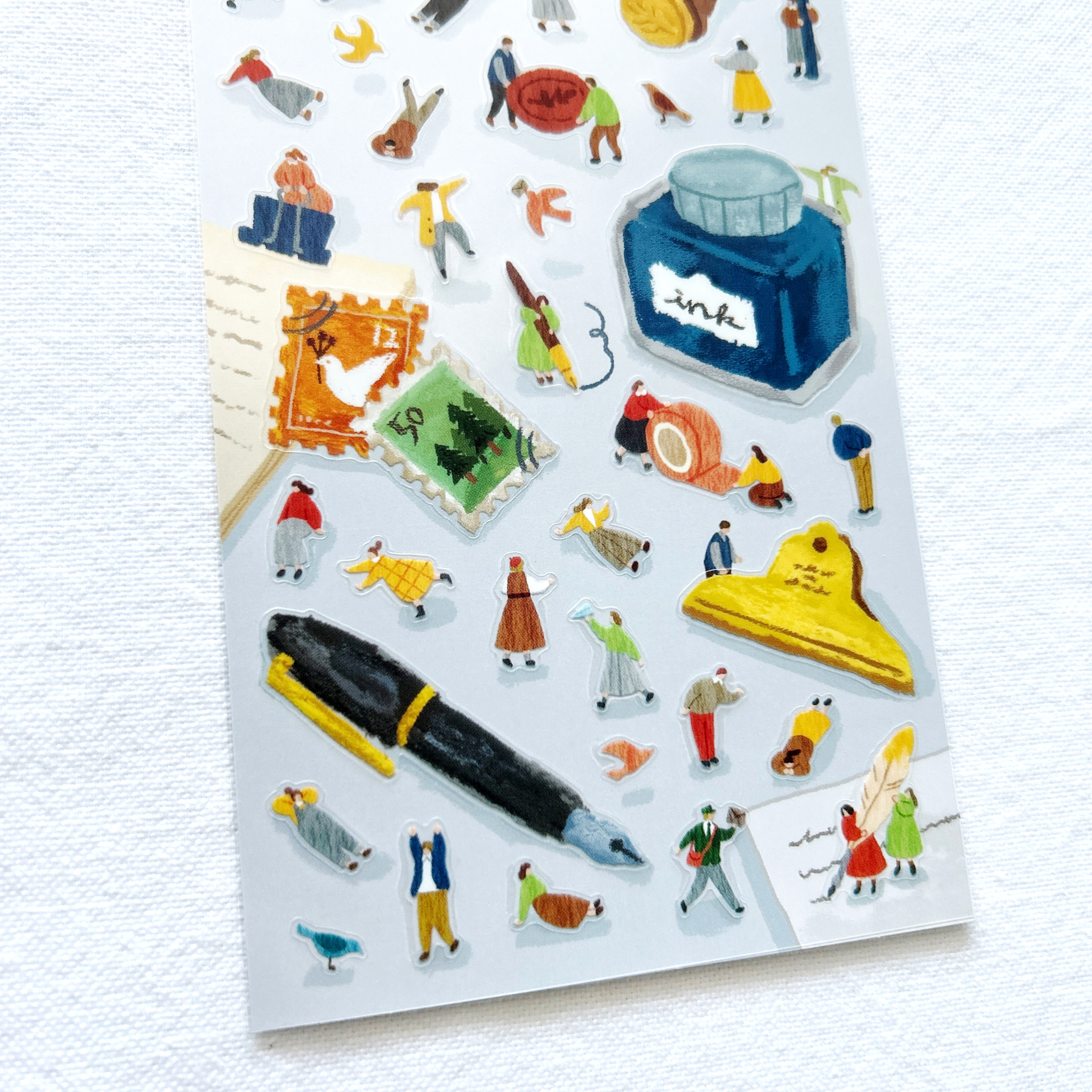 Mind Wave Secret Friends sticker sheets featuring fairytale illustrations of cozy scenes and favorite spots, perfect for journaling, scrapbooking, and adding a personal touch to crafts and stationery.